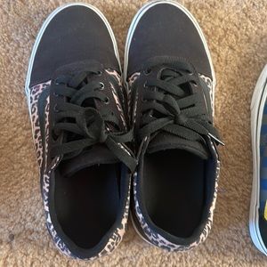 Vans with cheetah print. Ladies Size 9